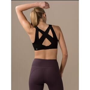 Lululemon Enlite Bra Running Sports Bra High Support Black Size 36C